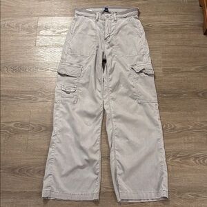 American Eagle Dreamy Drape Cargo Pants Grey Sz 2 women’s